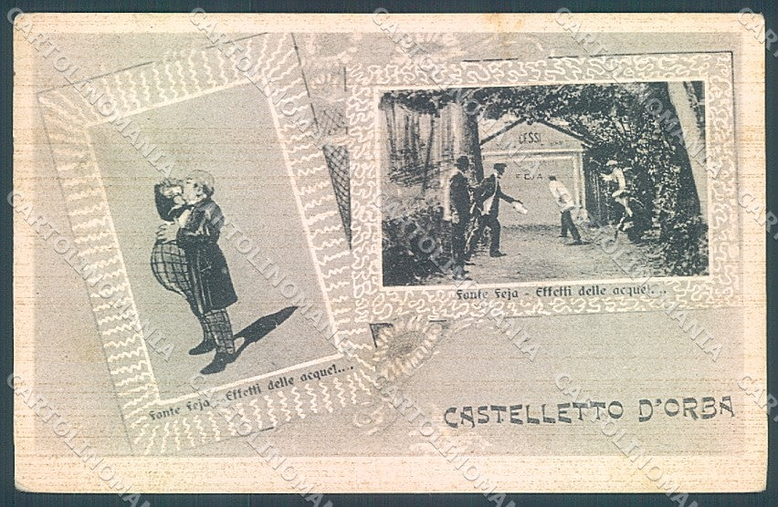 Alessandria Castelletto d'Orba Fonte Feja cartolina JK3785 – fronte