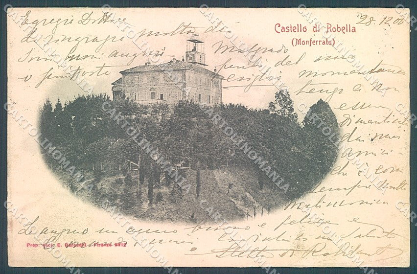 Asti Robella Castello cartolina JK3793 – fronte