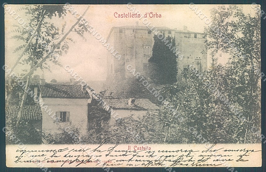 Alessandria Castelletto d'Orba Castello cartolina JK3796 – fronte