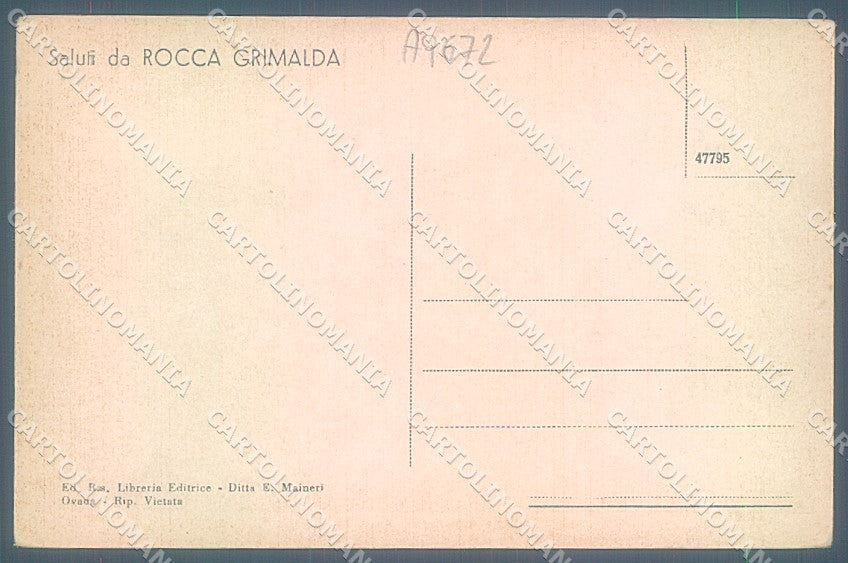 Alessandria Rocca Grimalda Chiesa Santa Limbania cartolina JK3799 – retro