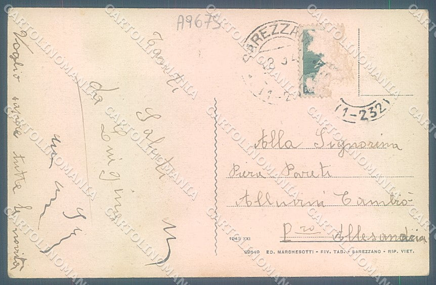 Alessandria Sarezzano Scuole Comunali cartolina JK3802 – retro