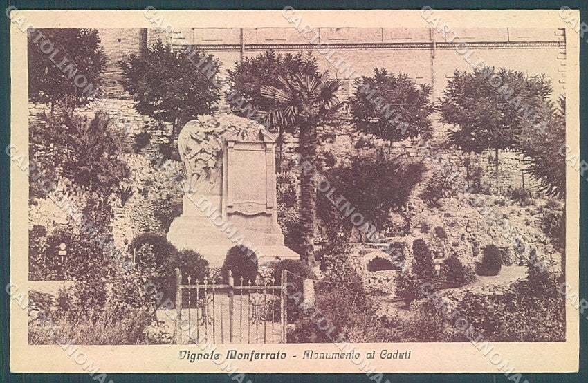 Alessandria Vignale Monferrato Monumento ai Caduti cartolina JK3804 – fronte