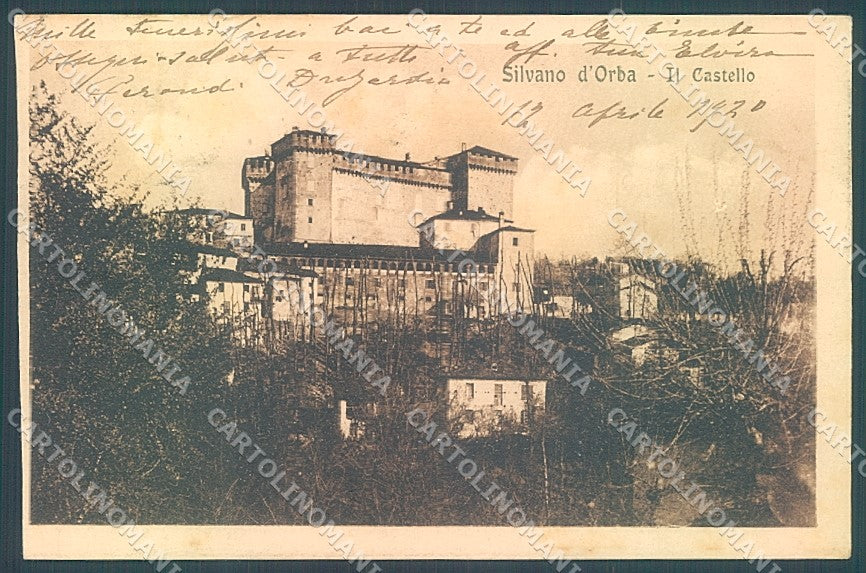Alessandria Silvano d'Orba Castello Modiano 19673 PIEGA cartolina JK3808 – fronte