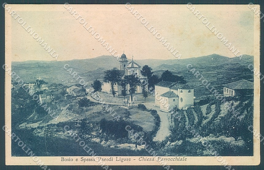 Alessandria Bosio e Spessa Parodi Chiesa Parrocchiale cartolina JK3812 – fronte