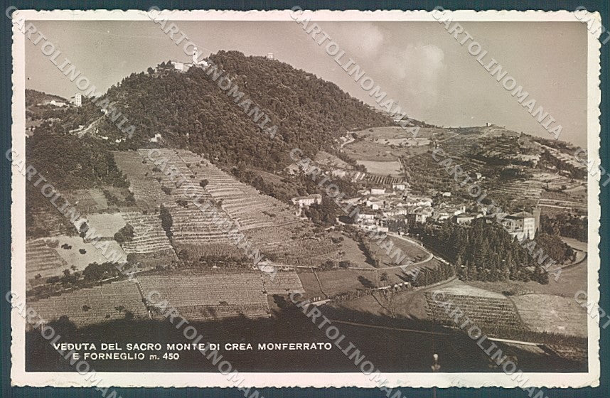 Alessandria Crea Monferrato Veduta del Sacro Monte Foto cartolina JK3817 – fronte