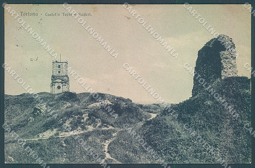 Alessandria Tortona Castello Torre Ruderi cartolina JK3830 – fronte