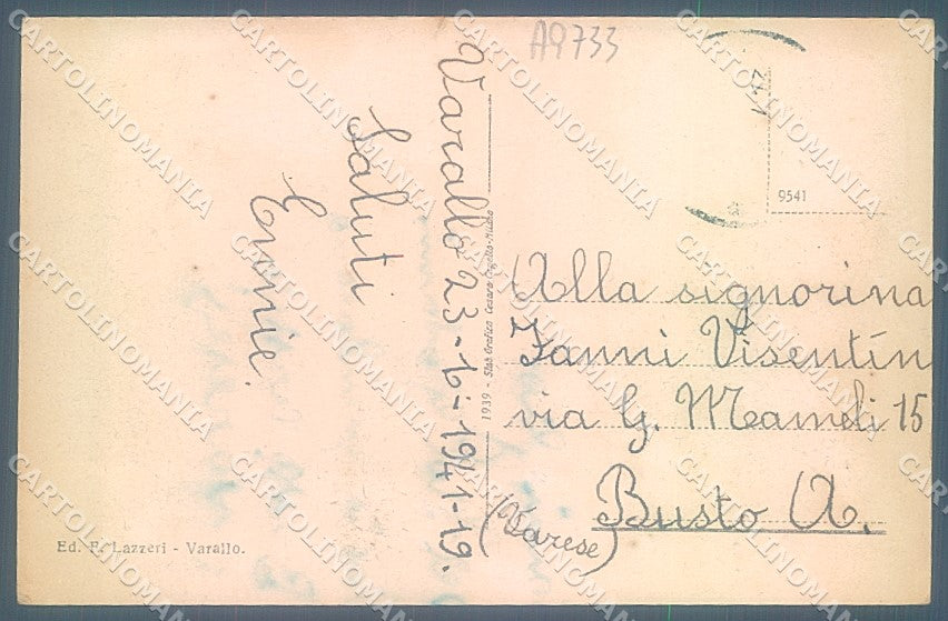 Vercelli Alagna Valsesia Costumi cartolina JK3838 – retro