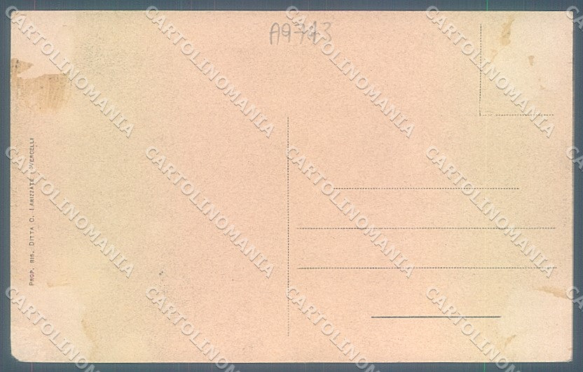 Vercelli Città Piazza Milano Caserma Umberto I cartolina JK3842 – retro