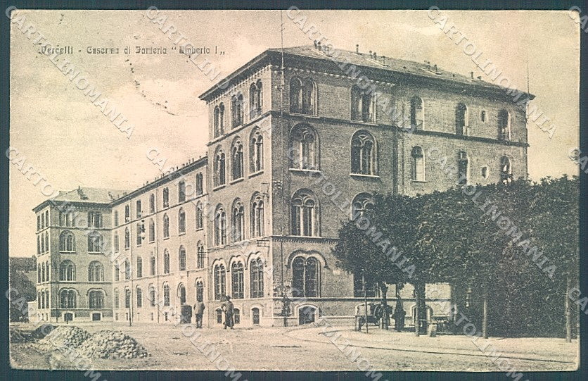 Vercelli Città Caserma Fanteria Umberto I cartolina JK3844 – fronte