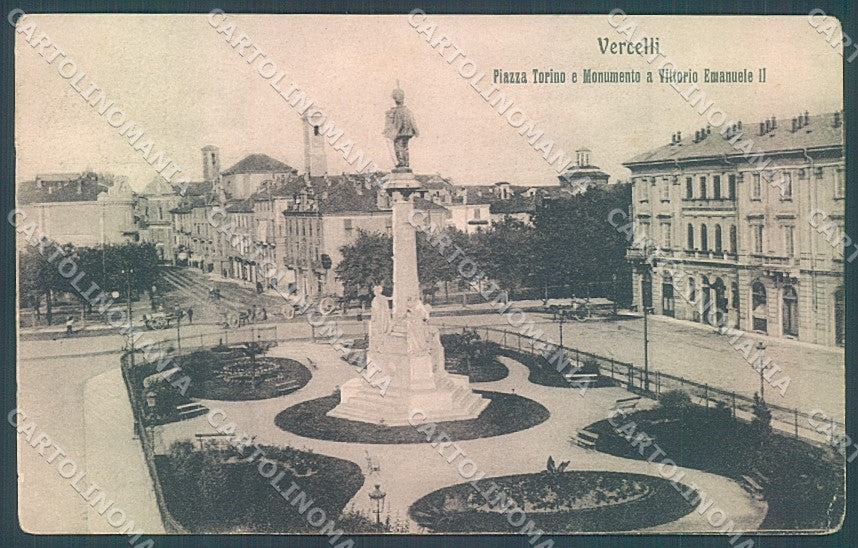 Vercelli Città Monumento Vittorio Emanuele II Modiano 22366 cartolina JK3849 – fronte