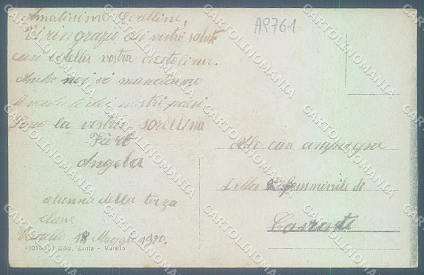 Vercelli Varallo Sesia cartolina JK3850 – retro
