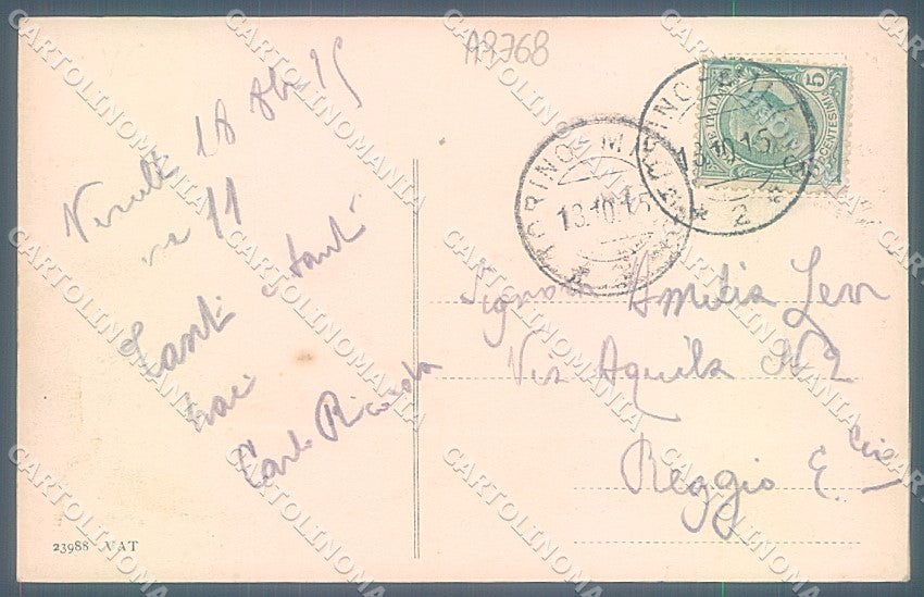Vercelli Città Chiesa Piazza Cavour Alterocca 23988 cartolina JK3853 – retro