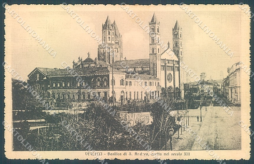 Vercelli Città Basilica S. Andrea cartolina JK3854 – fronte