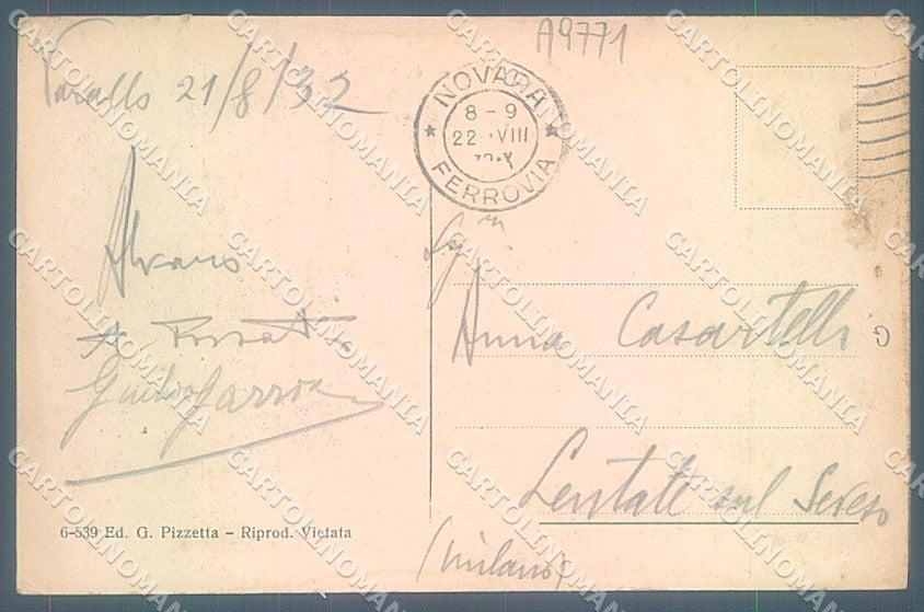 Vercelli Varallo Sesia Sacro Monte cartolina JK3855 – retro