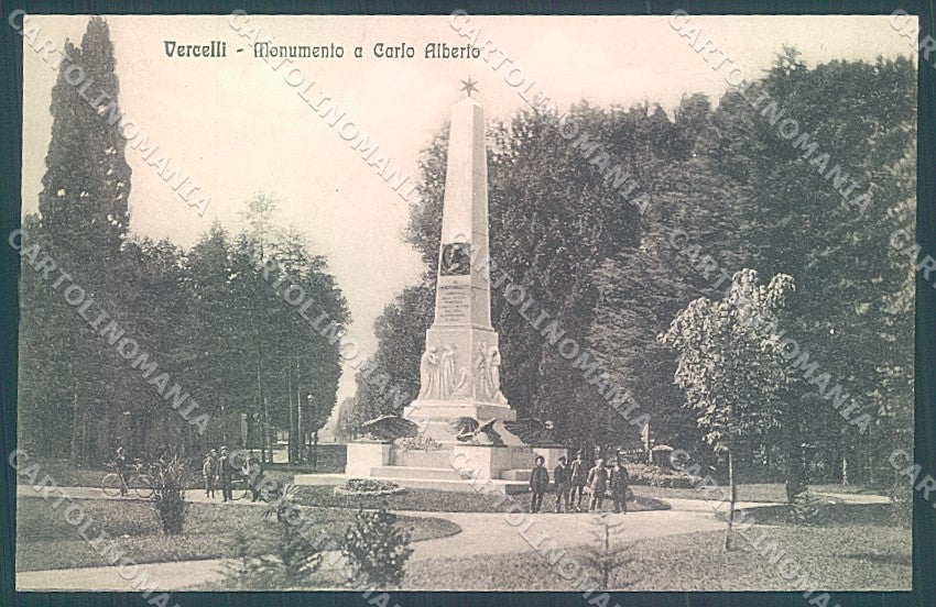 Vercelli Città Monumento Carlo Alberto Alterocca 14658 cartolina JK3856 – fronte