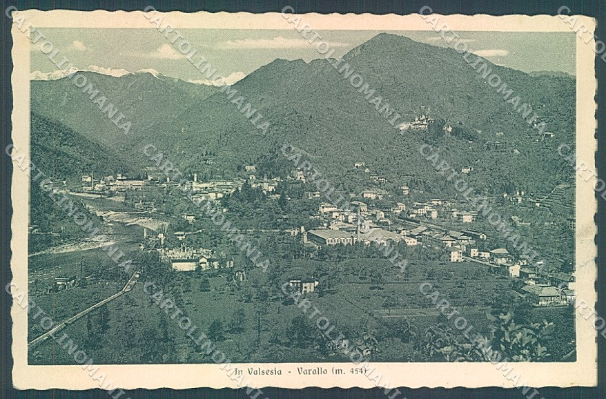 Vercelli Varallo Sesia Brunner 627-108 PIEGA cartolina JK3858 – fronte