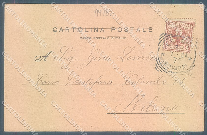 Vercelli Città Monumento Vittorio Emanuele cartolina JK3861 – retro
