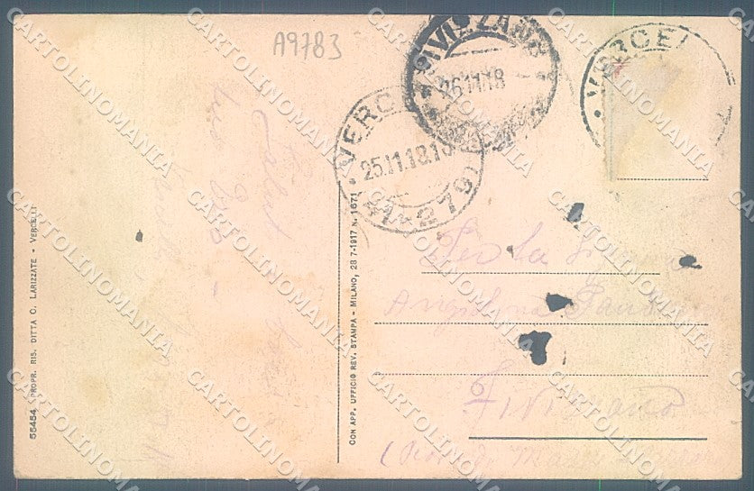 Vercelli Città Piazza Torino saluti da cartolina JK3862 – retro