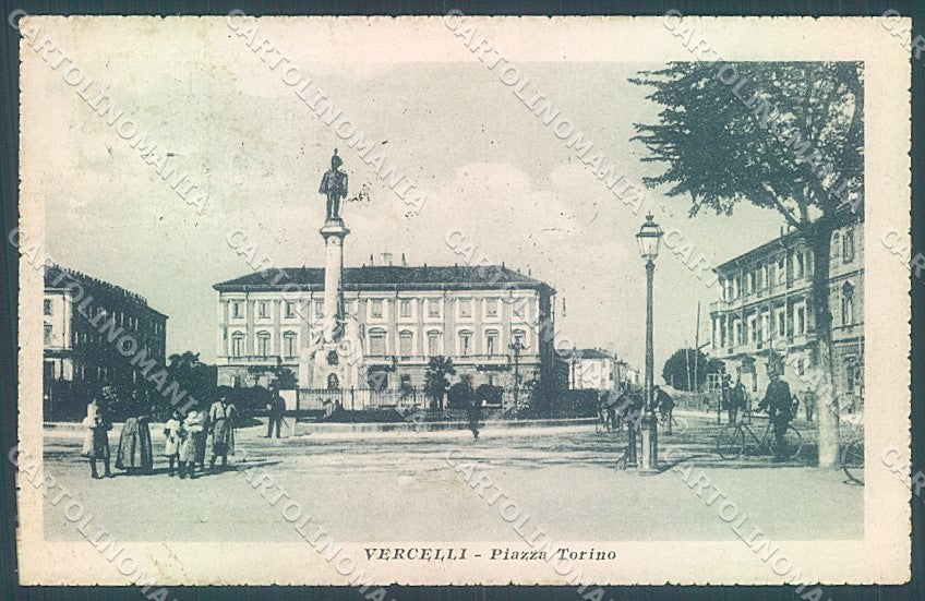 Vercelli Città Piazza Torino cartolina JK3865 – fronte