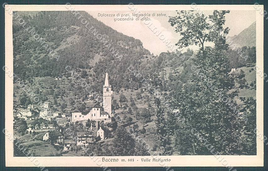 Verbania Baceno Valle Antigorio cartolina JK3868 – fronte