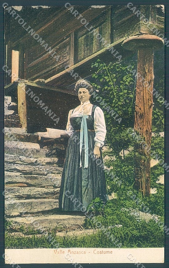 Verbania Valle Anzasca Costume ABRASA cartolina JK3870 – fronte