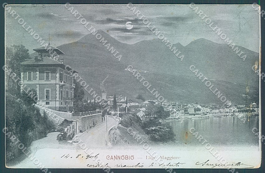 Verbania Cannobio Lago Maggiore Chiaro di Luna cartolina JK3871 – fronte