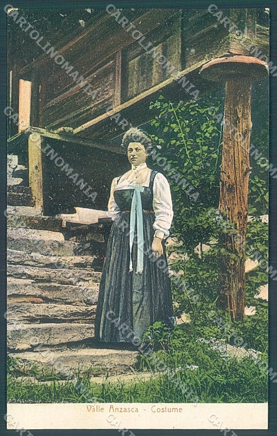 Verbania Valle Anzasca Costume ABRASA cartolina JK3881 – fronte