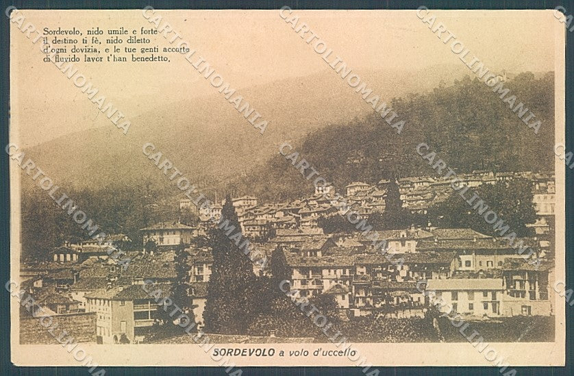 Biella Sordevolo PIEGA ANGOLO cartolina JK3883 – fronte