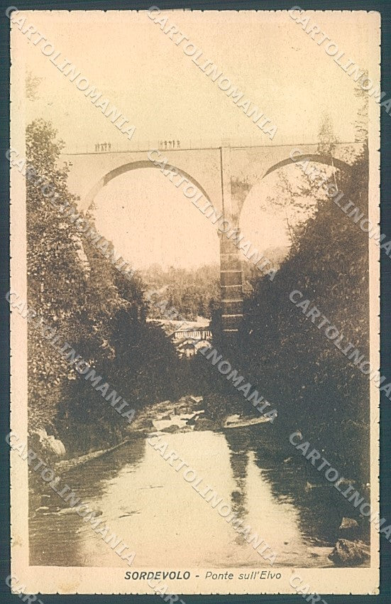 Biella Sordevolo Ponte sull'Elvo cartolina JK3892 – fronte