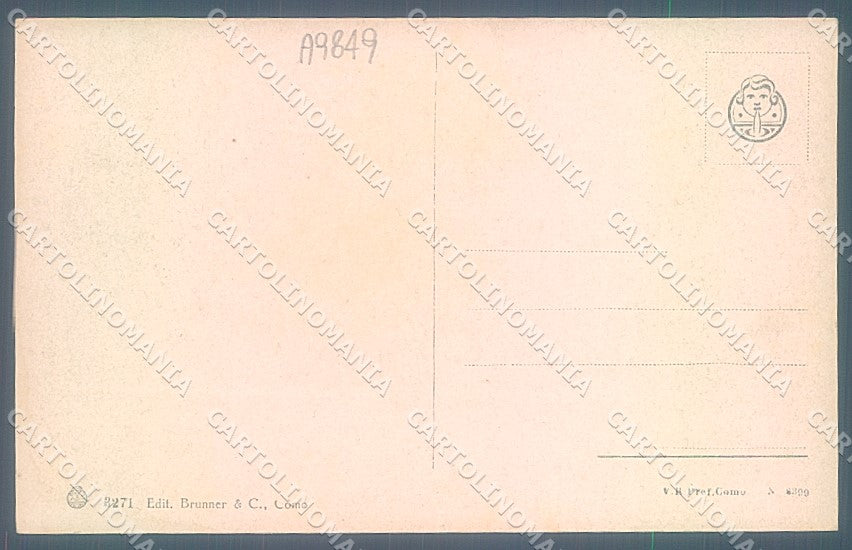 Verbania Lago Maggiore Cartina Brunner 3271 cartolina JK3893 – retro
