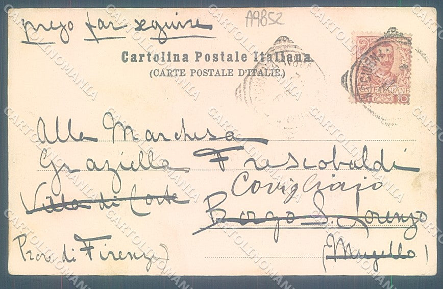 Biella Andorno Hotel saluti da cartolina JK3894 – retro