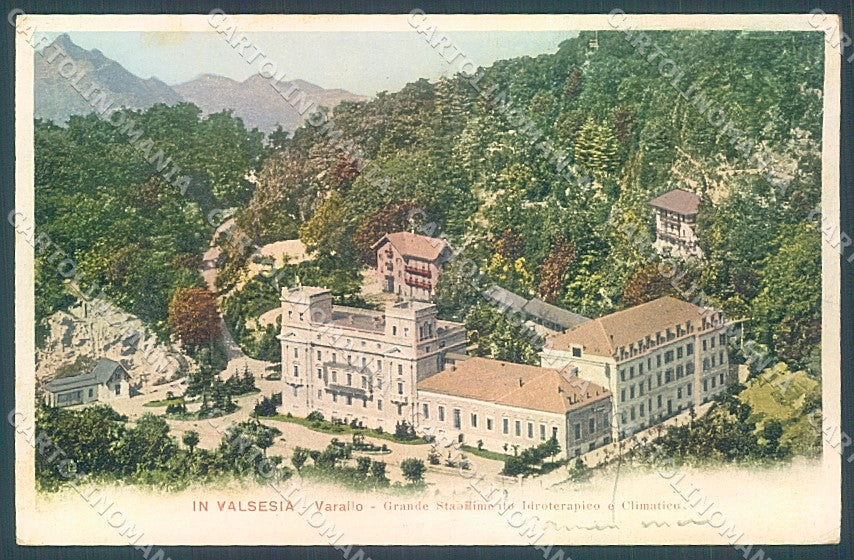 Vercelli Varallo Sesia Stabilimento Idroterapico cartolina JK3897 – fronte