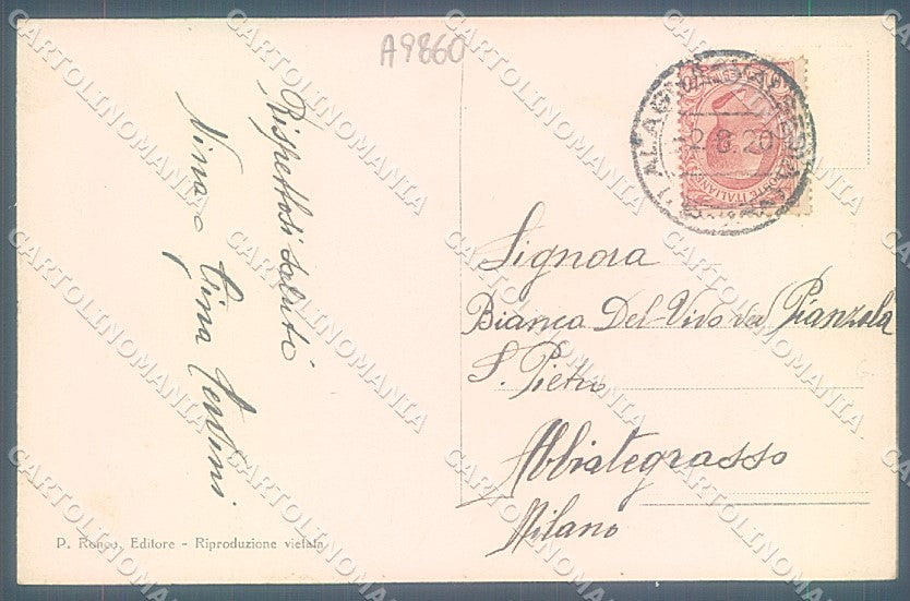 Vercelli Alagna Valsesia cartolina JK3898 – retro