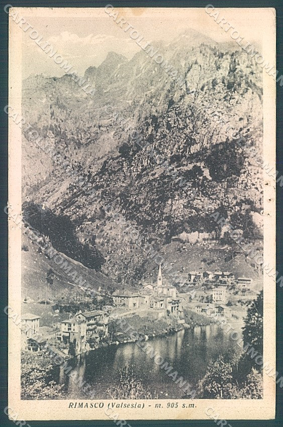 Vercelli Rimasco Valsesia ABRASA cartolina JK3901 – fronte