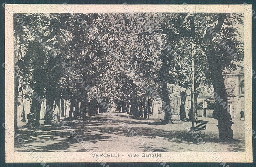 Vercelli Città Viale Garibaldi cartolina JK3902 – fronte