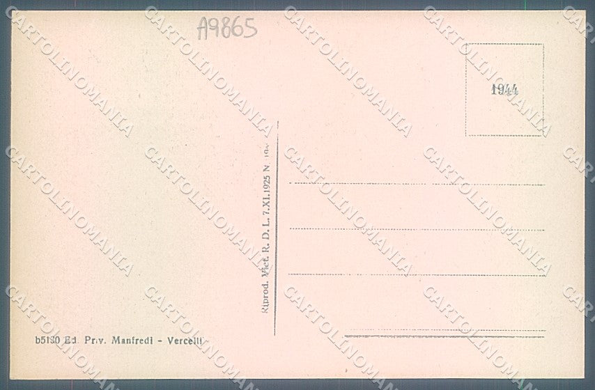 Vercelli Città Viale Garibaldi cartolina JK3902 – retro
