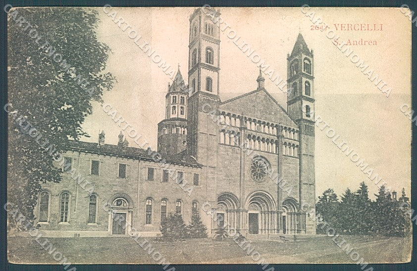 Vercelli Città Basilica S. Andrea cartolina JK3906 – fronte
