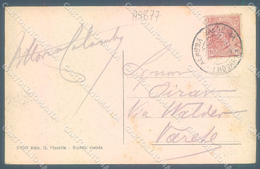 Vercelli Alagna Valsesia cartolina JK3911 – retro