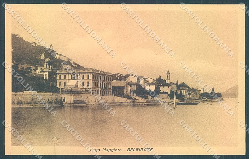 Verbania Belgirate Lago Maggiore PIEGA ANGOLO cartolina JK3918 – fronte