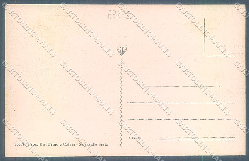 Vercelli Varallo Sesia cartolina JK3922 – retro