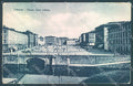 Livorno Città Ponte Piazza Carlo Alberto PIEGHINE cartolina JK3927 – fronte