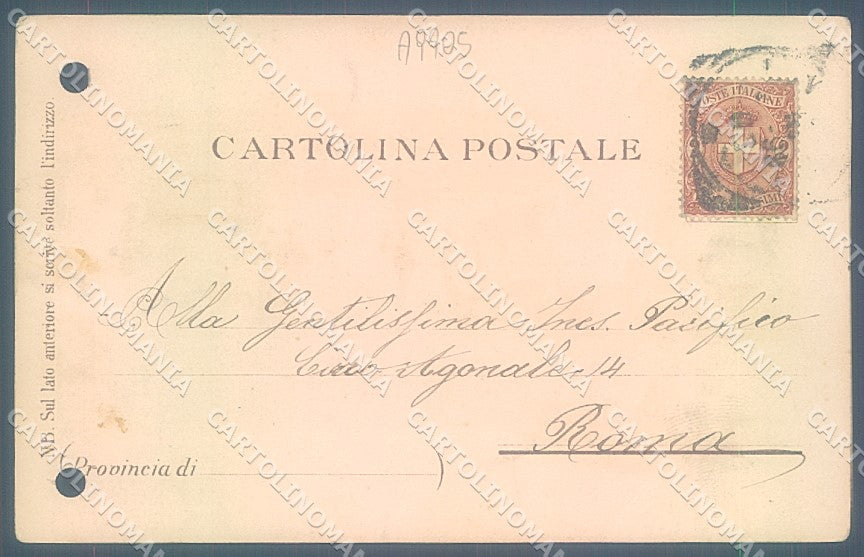 Livorno Città Accademia Navale Tram saluti da FORI ARCHIVIO cartolina JK3928 – retro