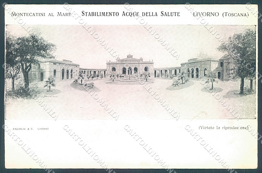Livorno Città Stabilimento Acque della Salute cartolina JK3938 – fronte