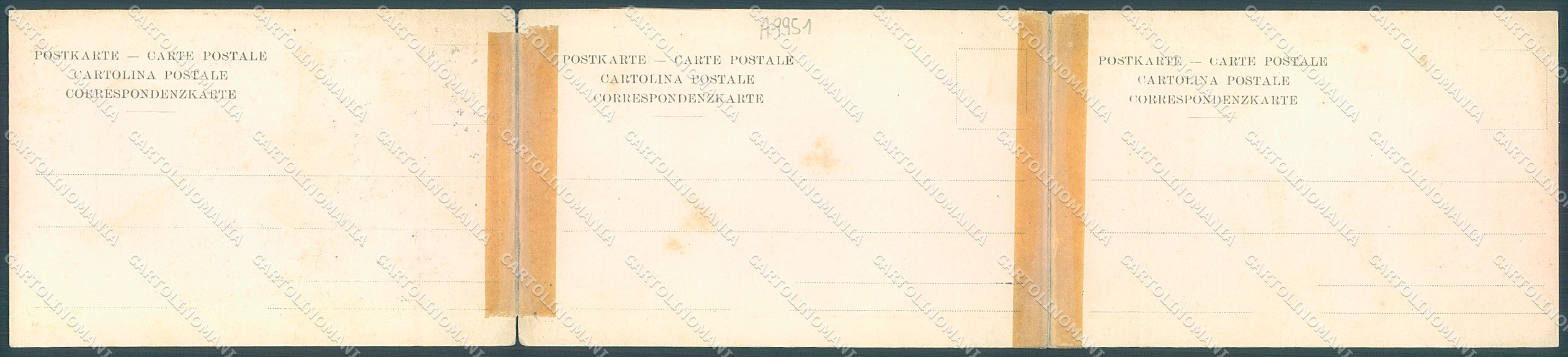Livorno Città Stabilimento Acque Panoramica tripla cartolina JK3943 – fronte