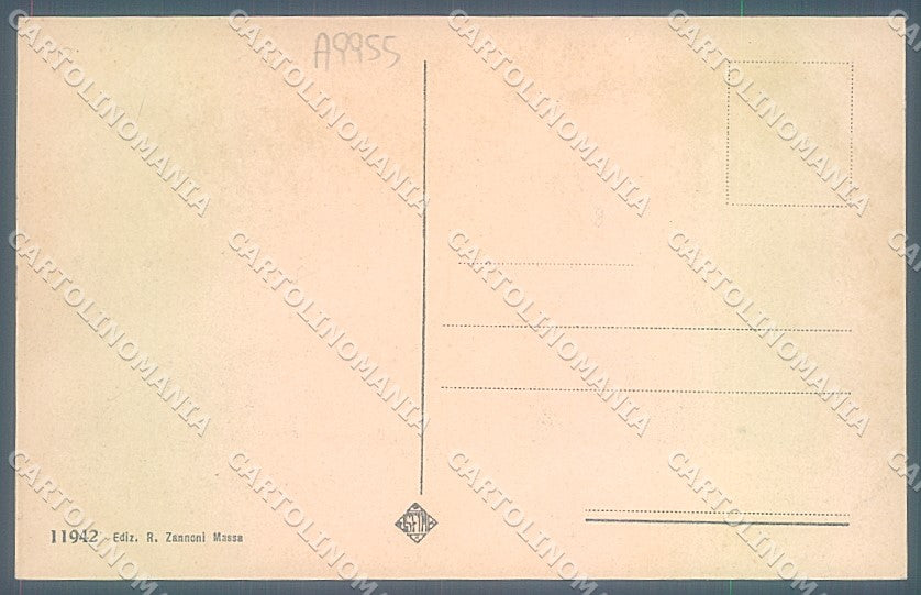 Massa Carrara Città Prefettura SCOLLATA cartolina JK3944 – retro