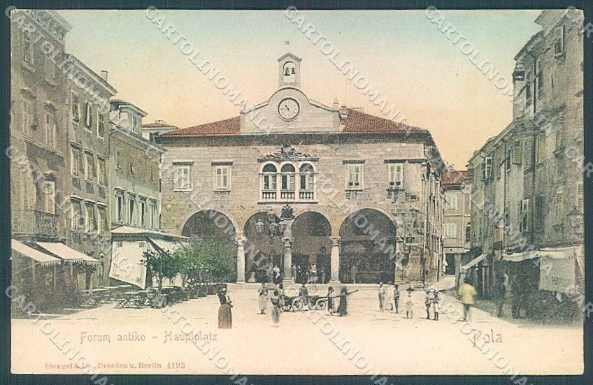 Croatia Croazia Istria Pola Hauptplatz Stengel 4193 cartolina JK3961 – fronte