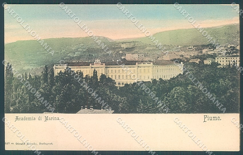 Croatia Croazia Fiume Accademia Marina cartolina JK3970 – fronte