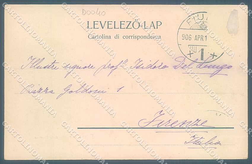Croatia Croazia Fiume Barche a Vela Canale della Fiumara cartolina JK3973 – retro