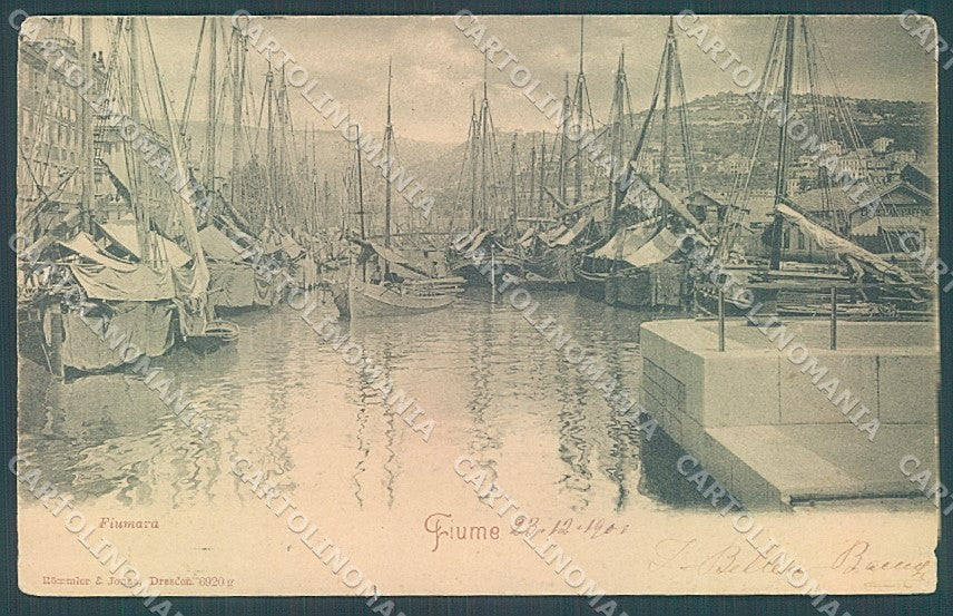 Croatia Croazia Fiume Porto Rommler 6920 cartolina JK3978 – fronte