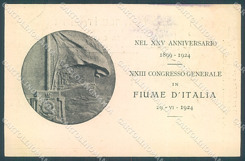 Croatia Croazia Fiume Lega Navale Anniversario cartolina JK3980 – fronte